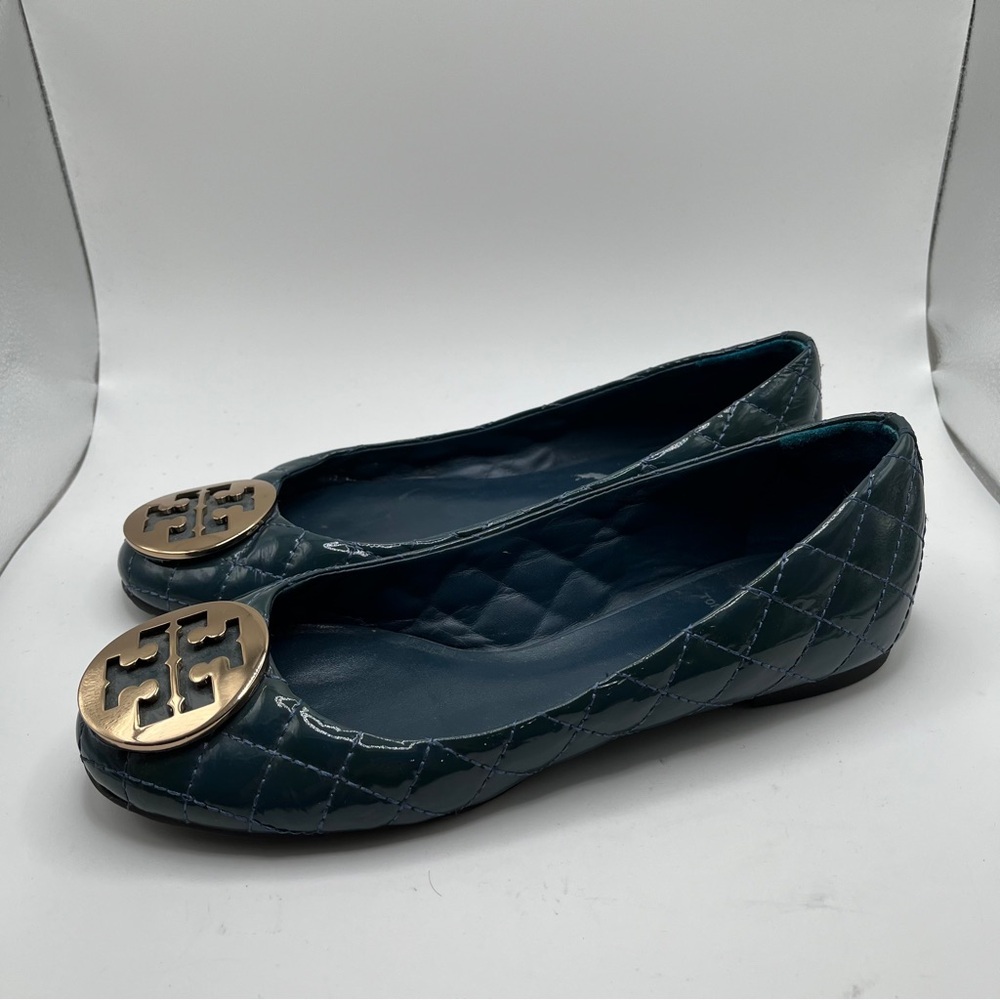 EUC Tory Burch Quinn Ballet Flat size 8.5 women’s - Picture 1 of 10